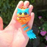 - Breloc: Bufniță multicoloră